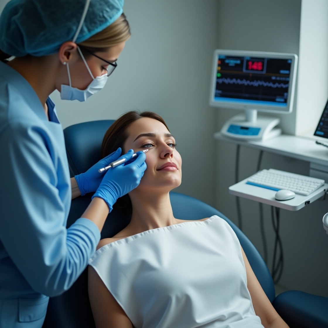 miami woman receiving facil procedure